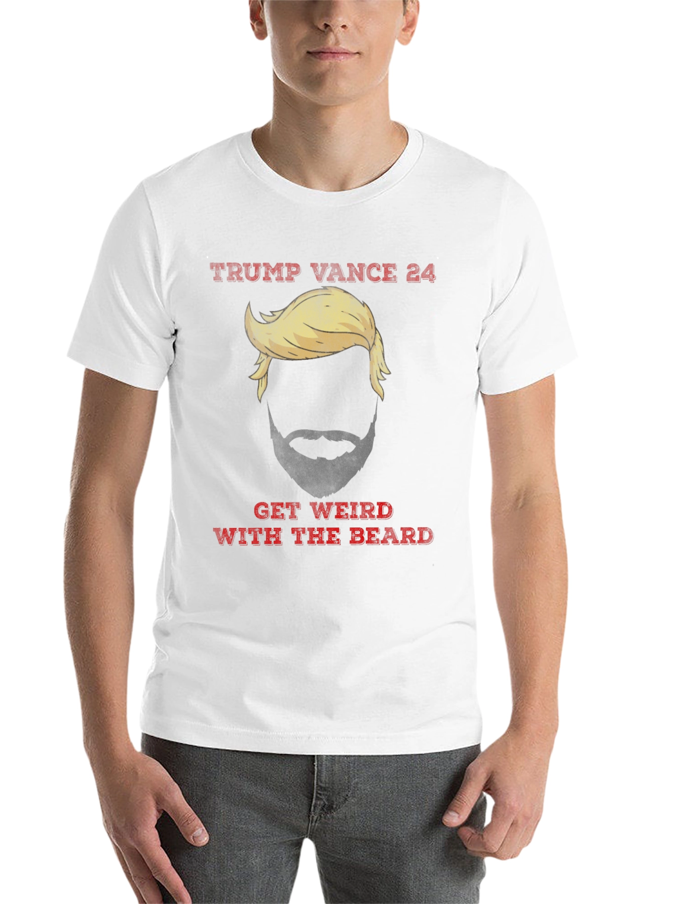Trump Vance 24 Get Weird With The Beard T-Shirt