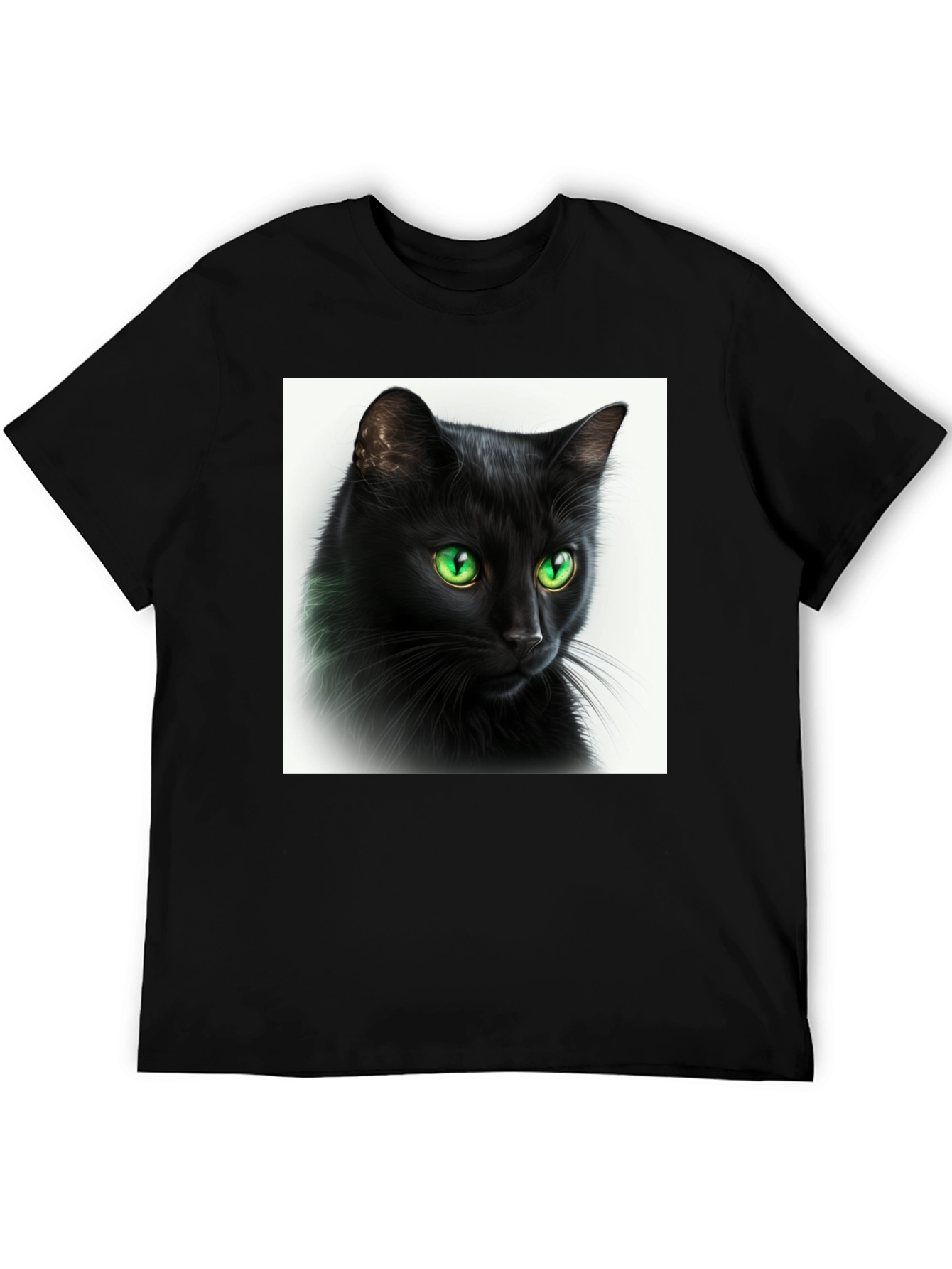 Black Cat Graphic Tee - Soft Cotton Comfort