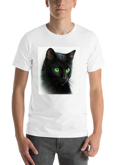Black Cat Graphic Tee - Soft Cotton Comfort