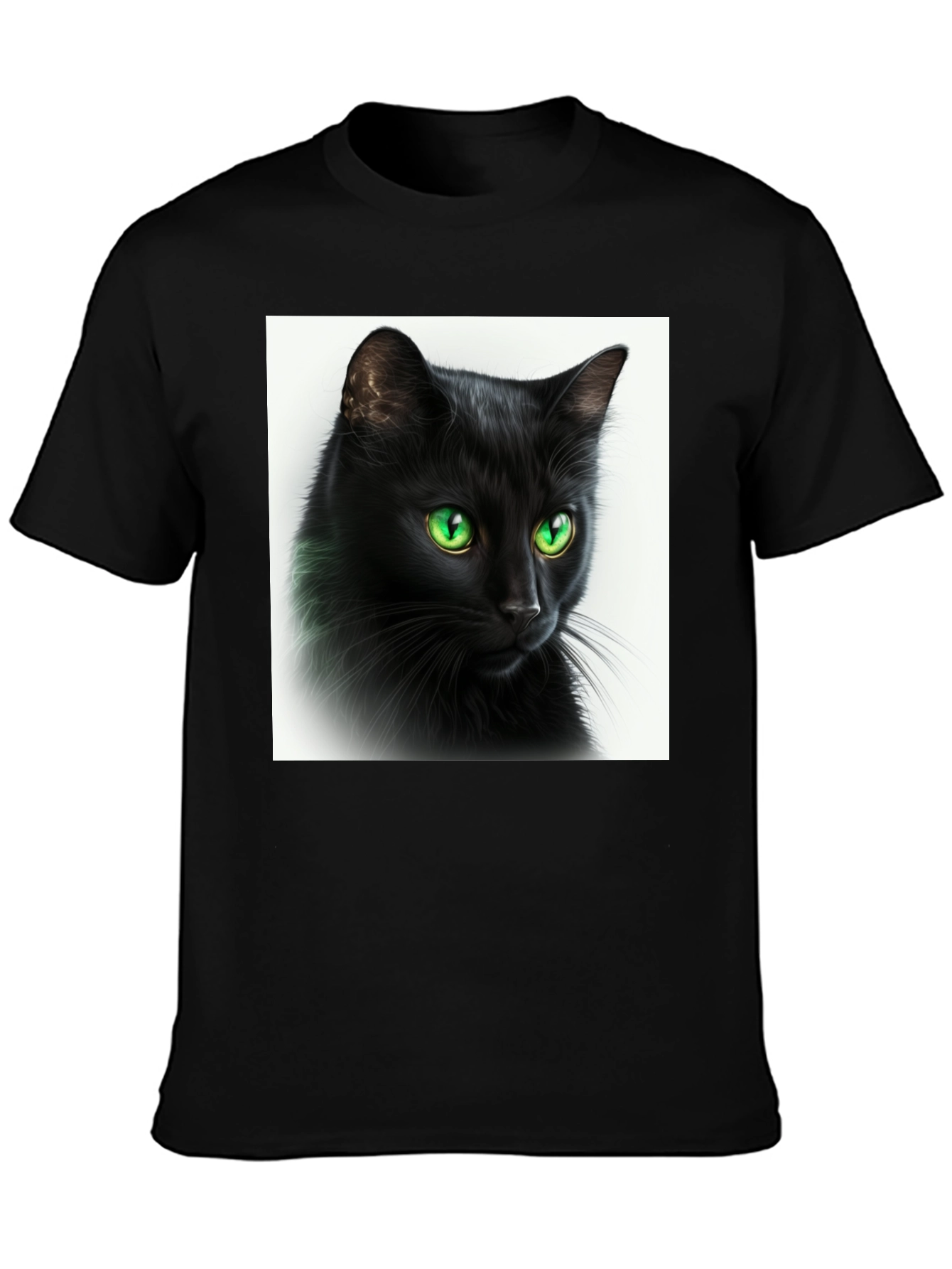 Black Cat Graphic Tee - Soft Cotton Comfort