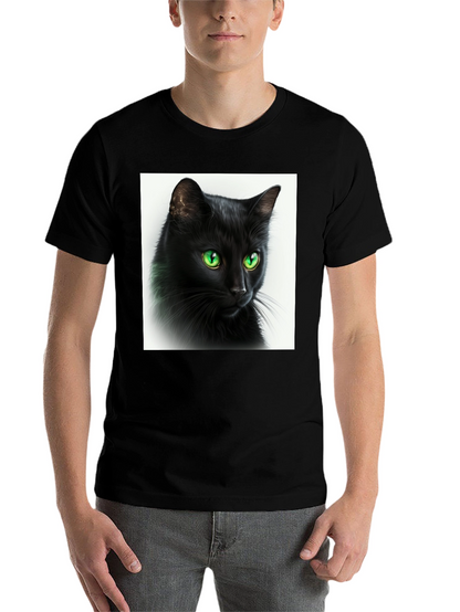 Black Cat Graphic Tee - Soft Cotton Comfort