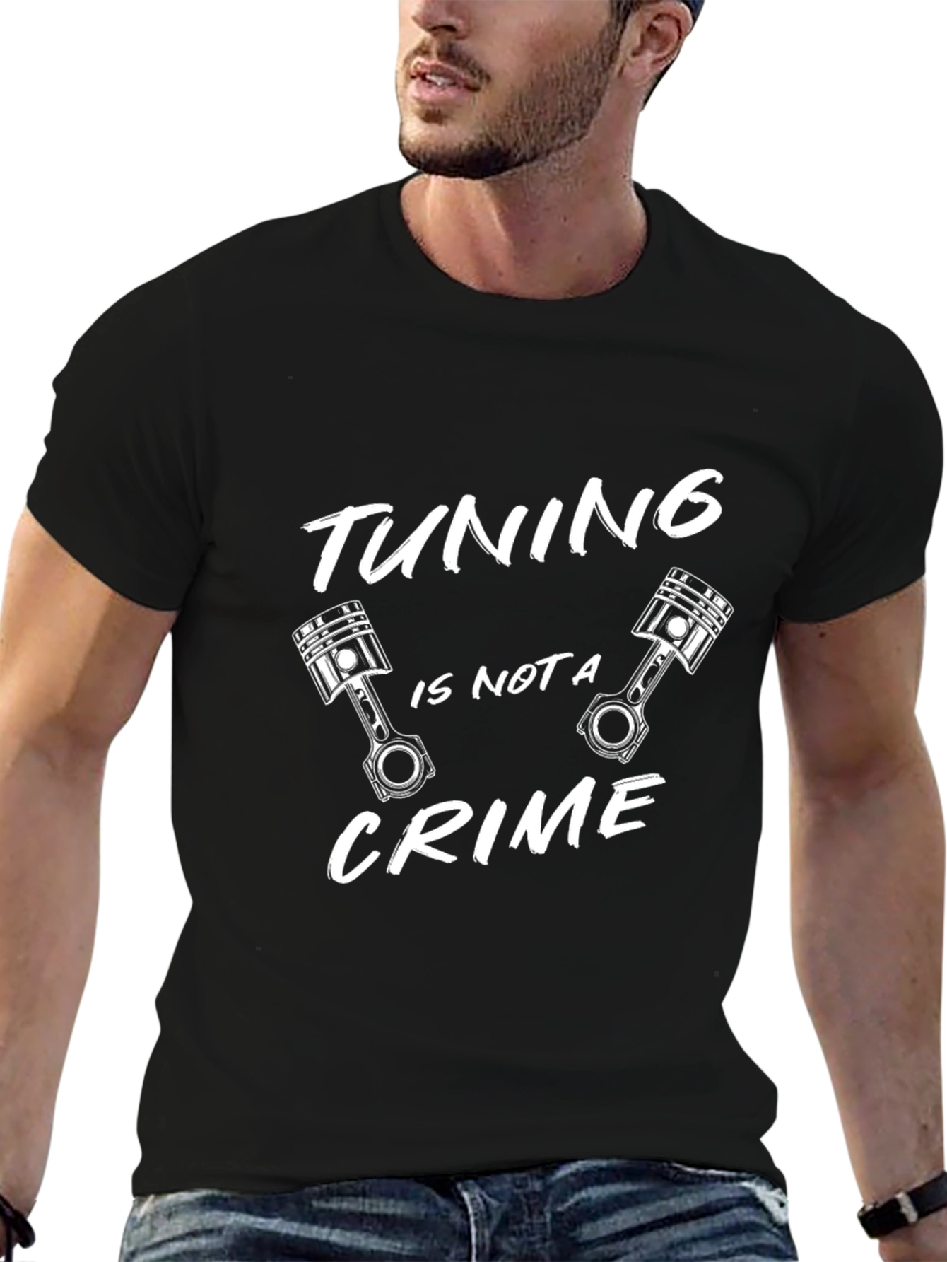 Tuning Is Not A Crime Black T-Shirt