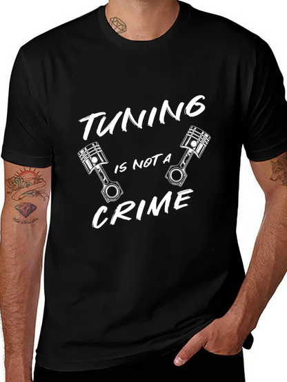 Tuning Is Not A Crime Black T-Shirt