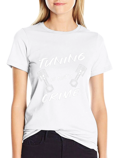 Tuning Is Not A Crime Black T-Shirt