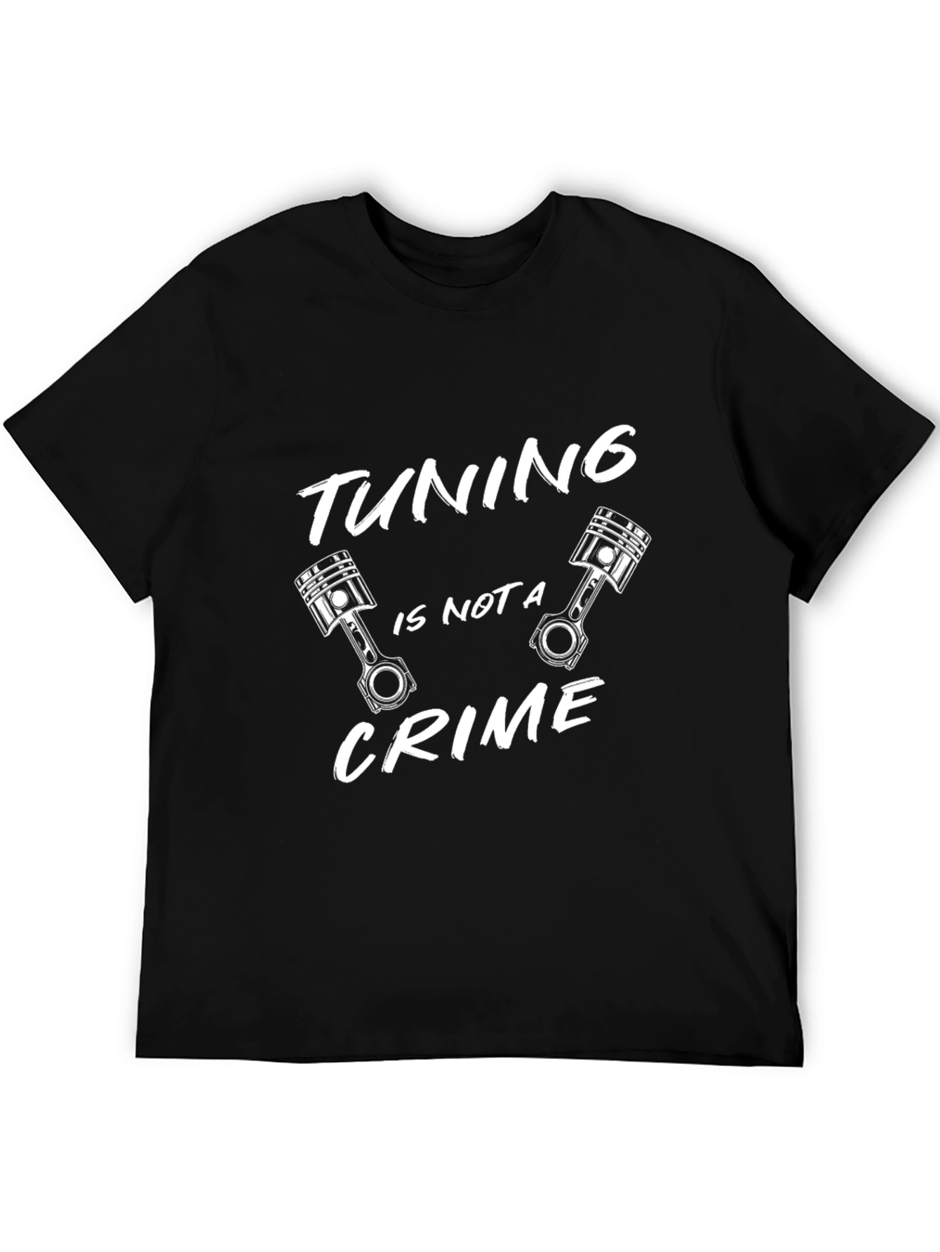 Tuning Is Not A Crime Black T-Shirt