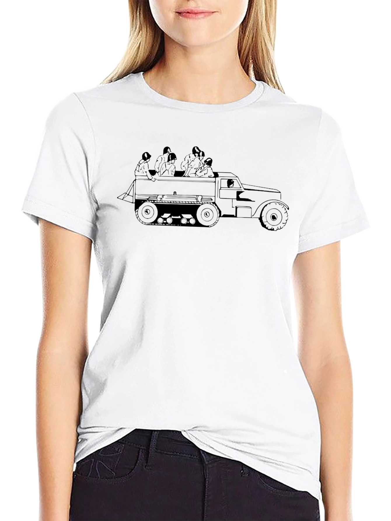 Military Vehicle Graphic T-Shirt