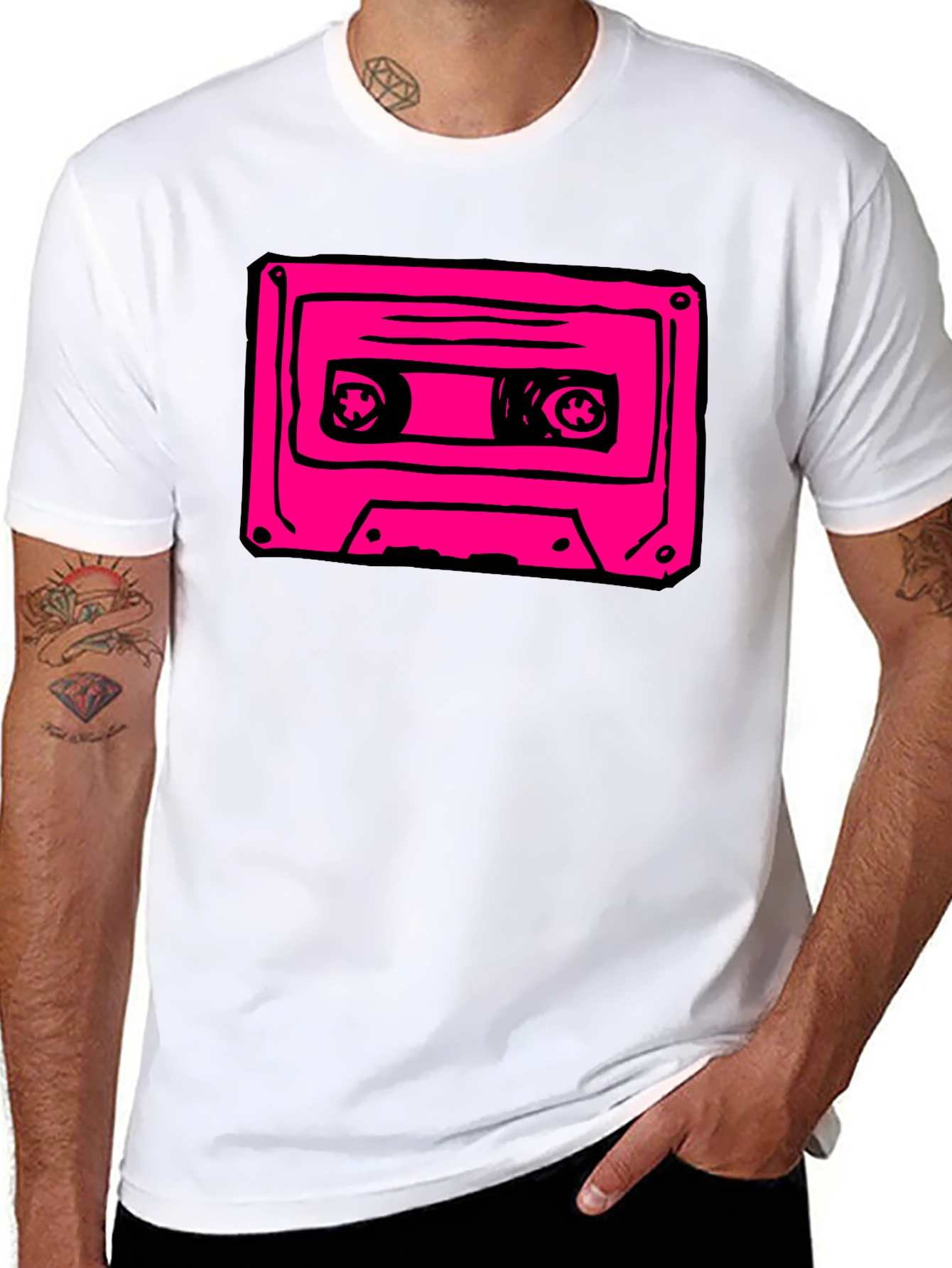 Retro Cassette Tape Graphic T-Shirt