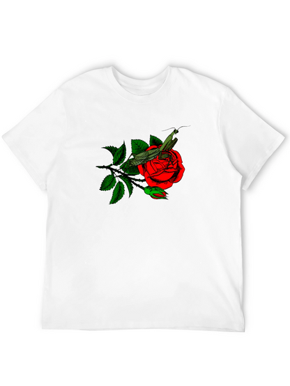 Rose and Mantis Graphic T-Shirt