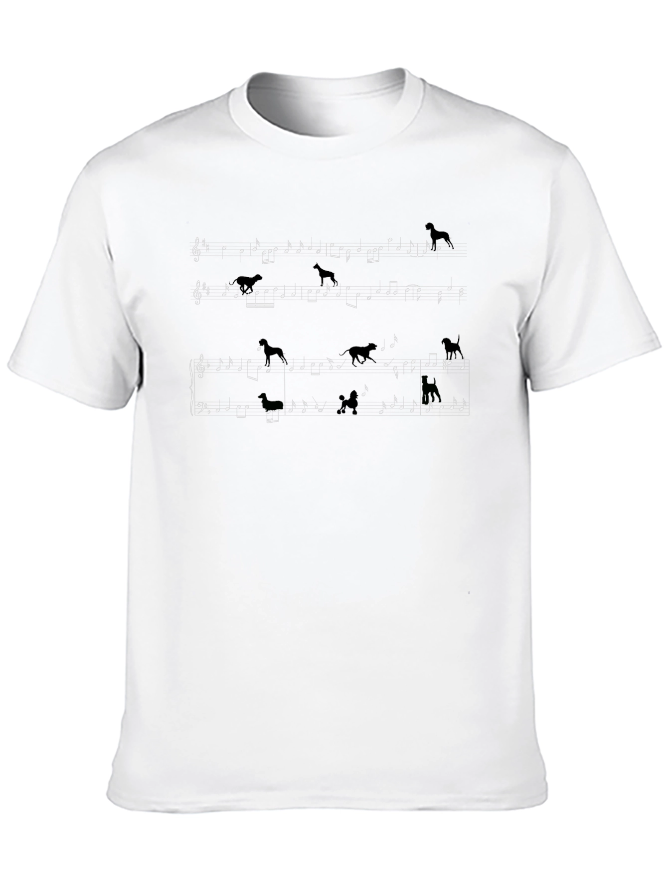 Dog Music T-Shirt - Musical Dog Lover Tee