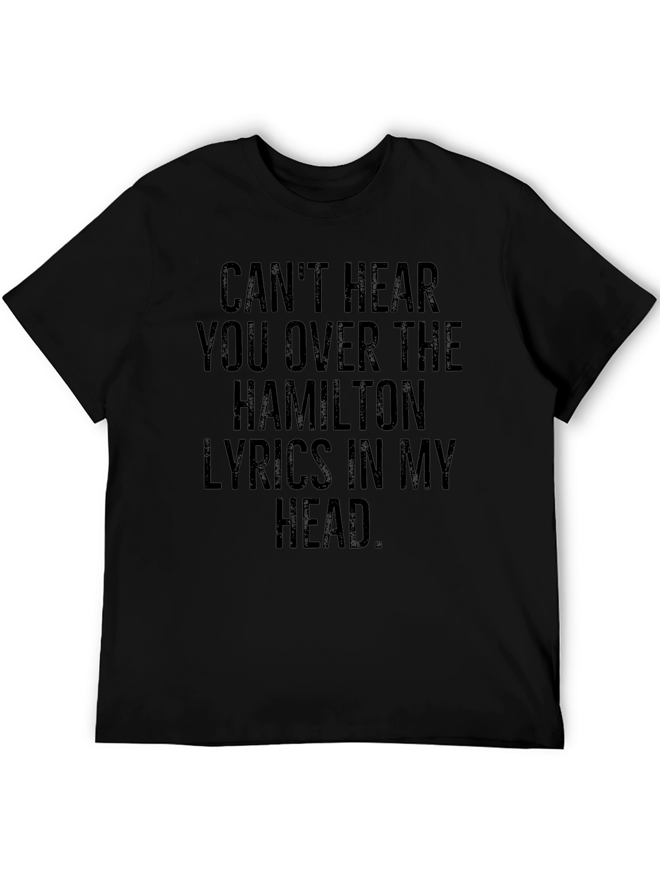 Hamilton Lyrics Tee - Black T-Shirt