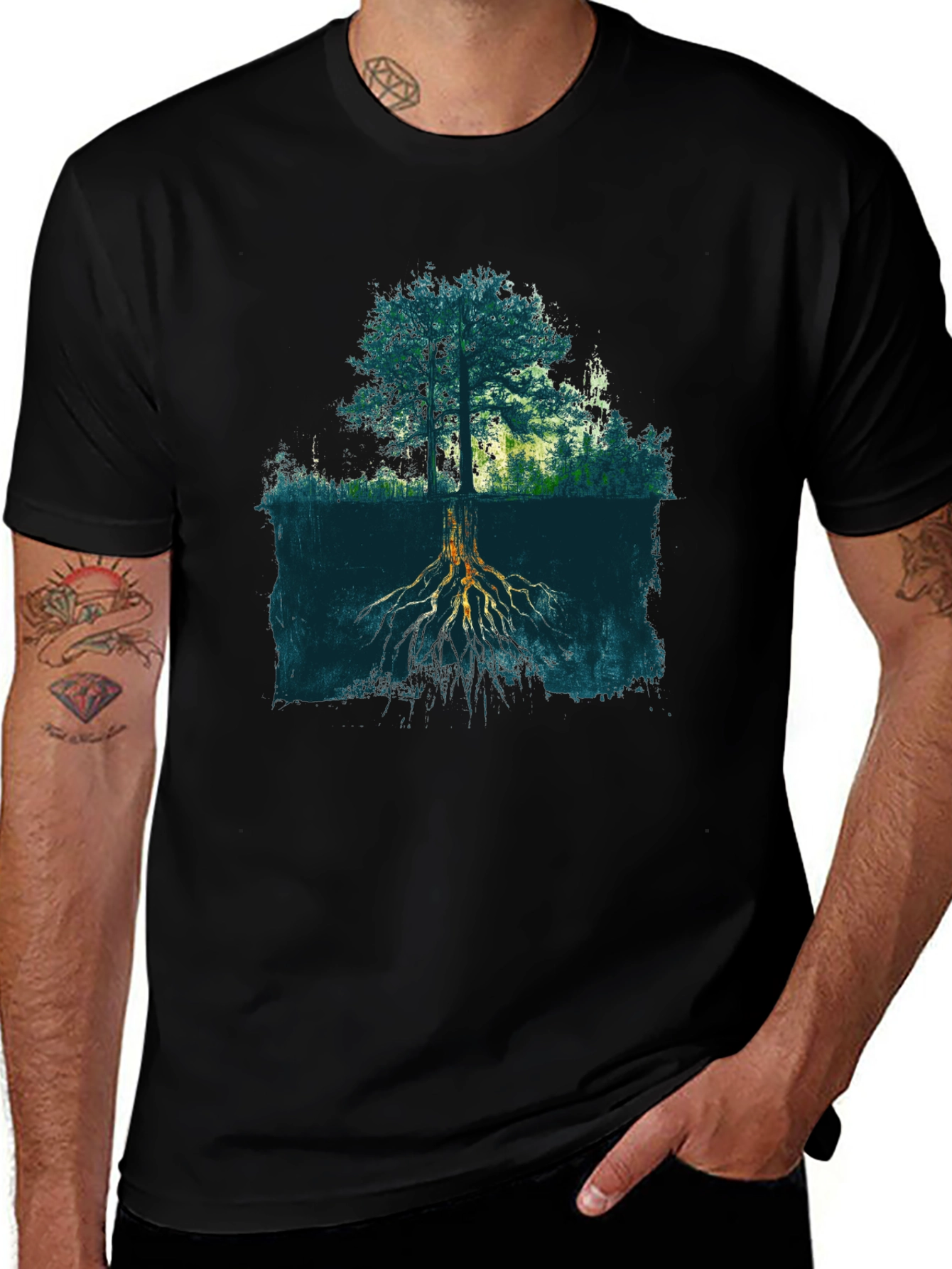 Nature Roots T-Shirt - Tree Graphic Tee