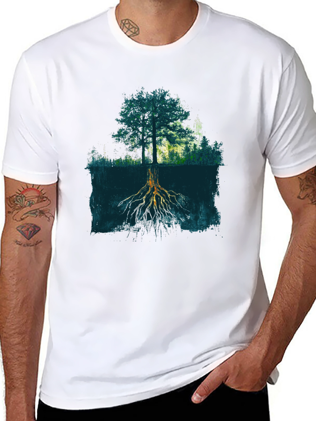 Nature Roots T-Shirt - Tree Graphic Tee