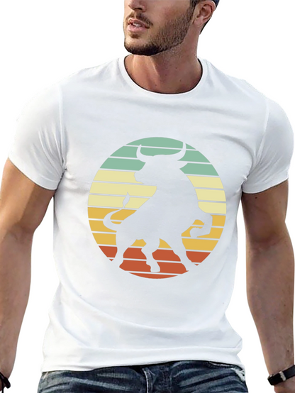 Retro Bull Silhouette Graphic Tee