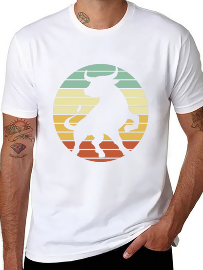 Retro Bull Silhouette Graphic Tee