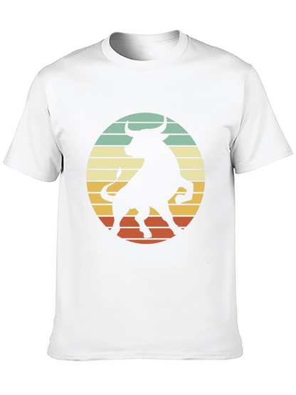 Retro Bull Silhouette Graphic Tee