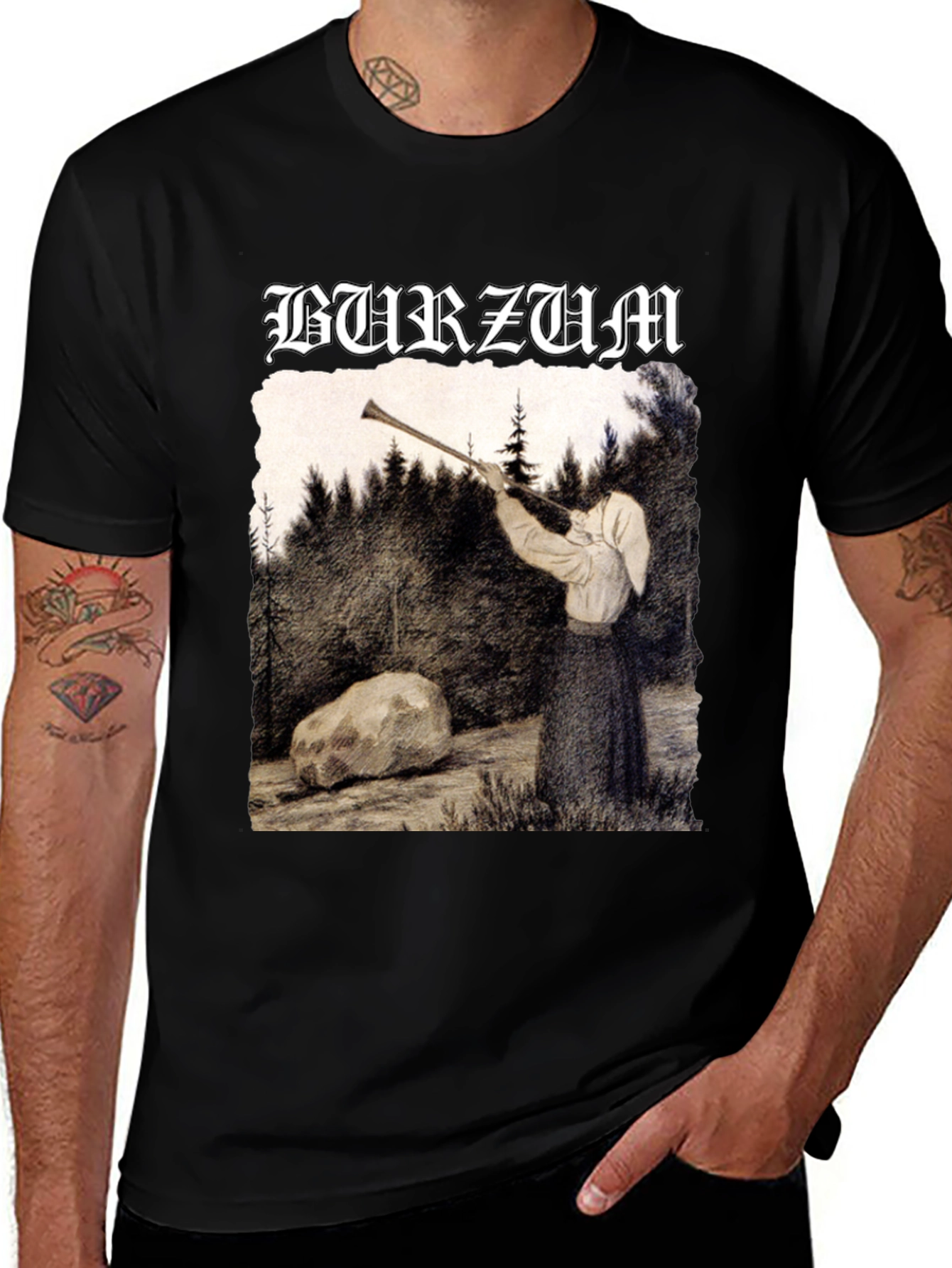 Burzum Filosofem T-Shirt - Black Metal Art