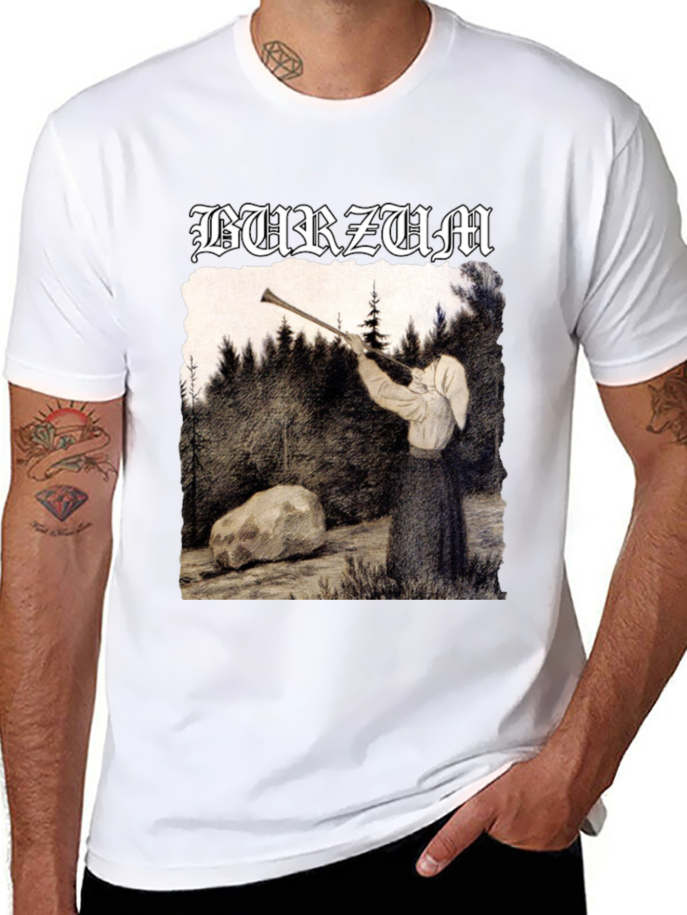 Burzum Filosofem T-Shirt - Black Metal Art