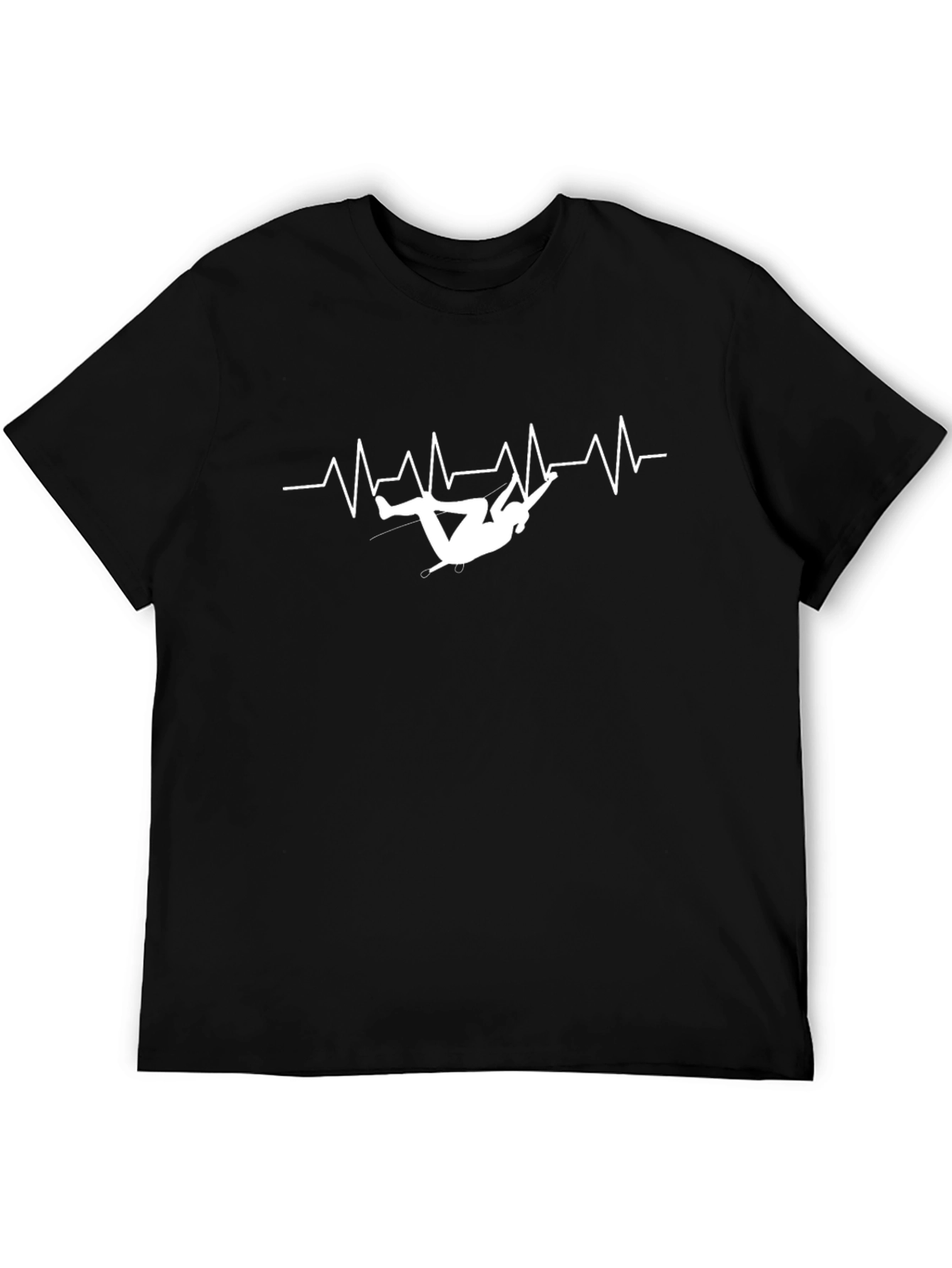 Climbing Heartbeat Black T-Shirt