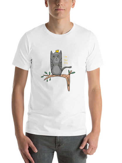King Cat T-Shirt - Funny Cartoon Tee