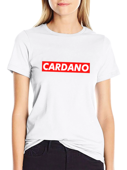 Cardano Red Box Logo Black T-Shirt
