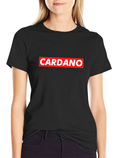 Cardano Red Box Logo Black T-Shirt