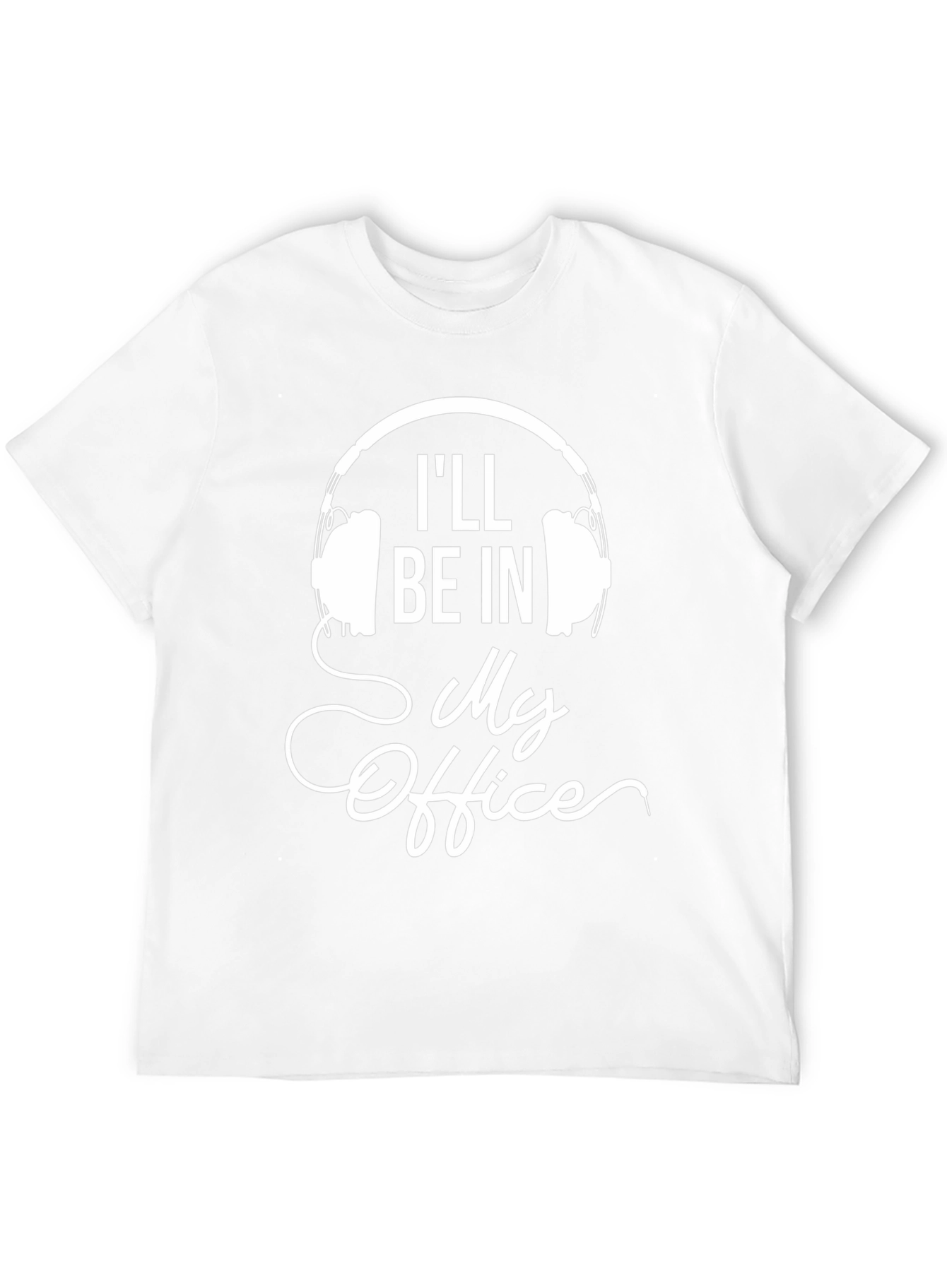 Ill Be In My Office Headphones Graphic Tee