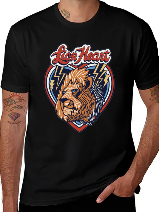 Lion Heart Graphic Tee - Bold Style Premium Comfort