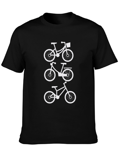 Black Bicycle T-Shirt - Cycling Enthusiast Apparel