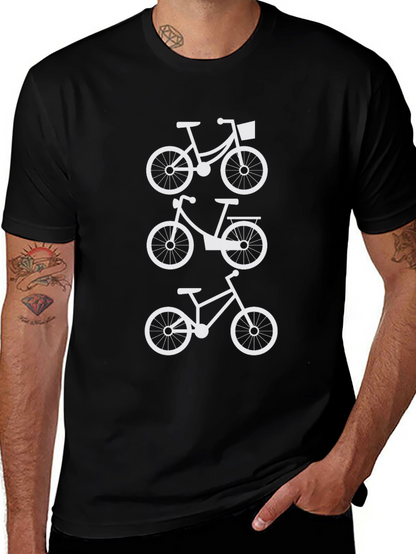 Black Bicycle T-Shirt - Cycling Enthusiast Apparel