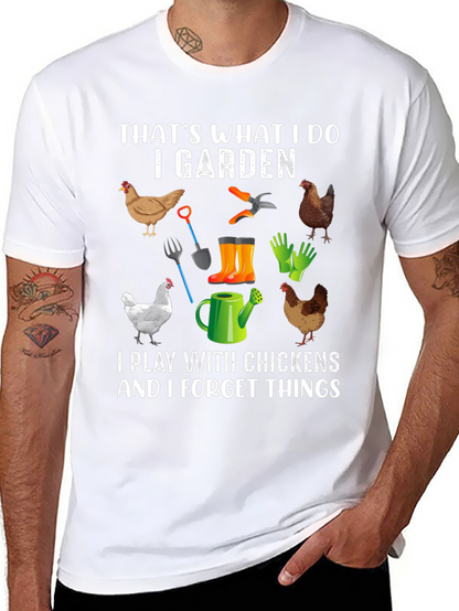 I Garden Play with Chickens T-Shirt