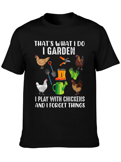 I Garden Play with Chickens T-Shirt