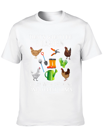 I Garden Play with Chickens T-Shirt