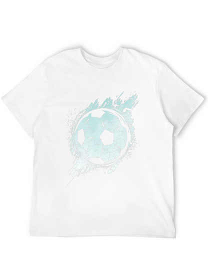 Soccer Ball Graphic T-Shirt - Black