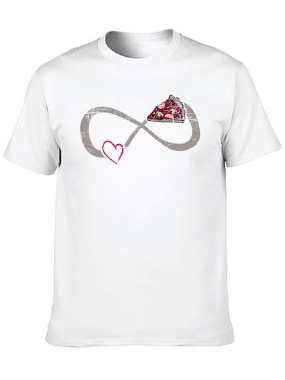 Pizza Infinity Heart T-Shirt