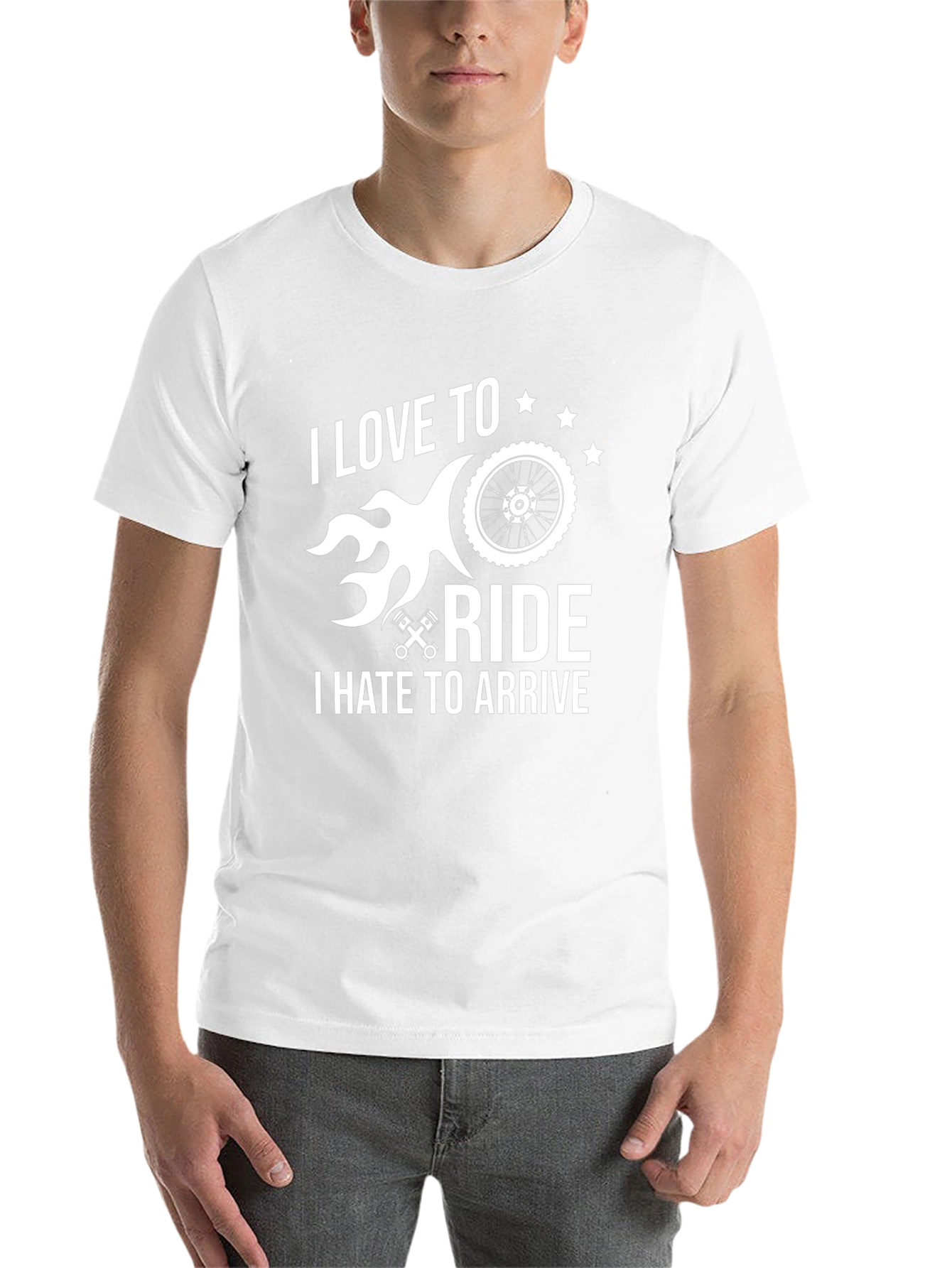 I Love To Ride Biker Graphic T-Shirt