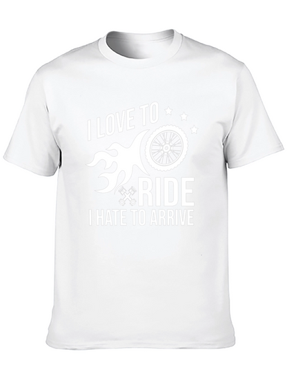 I Love To Ride Biker Graphic T-Shirt