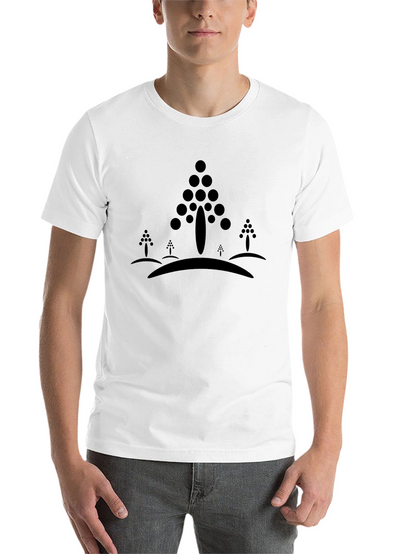 Abstract Forest Tee - Black Graphic T-Shirt
