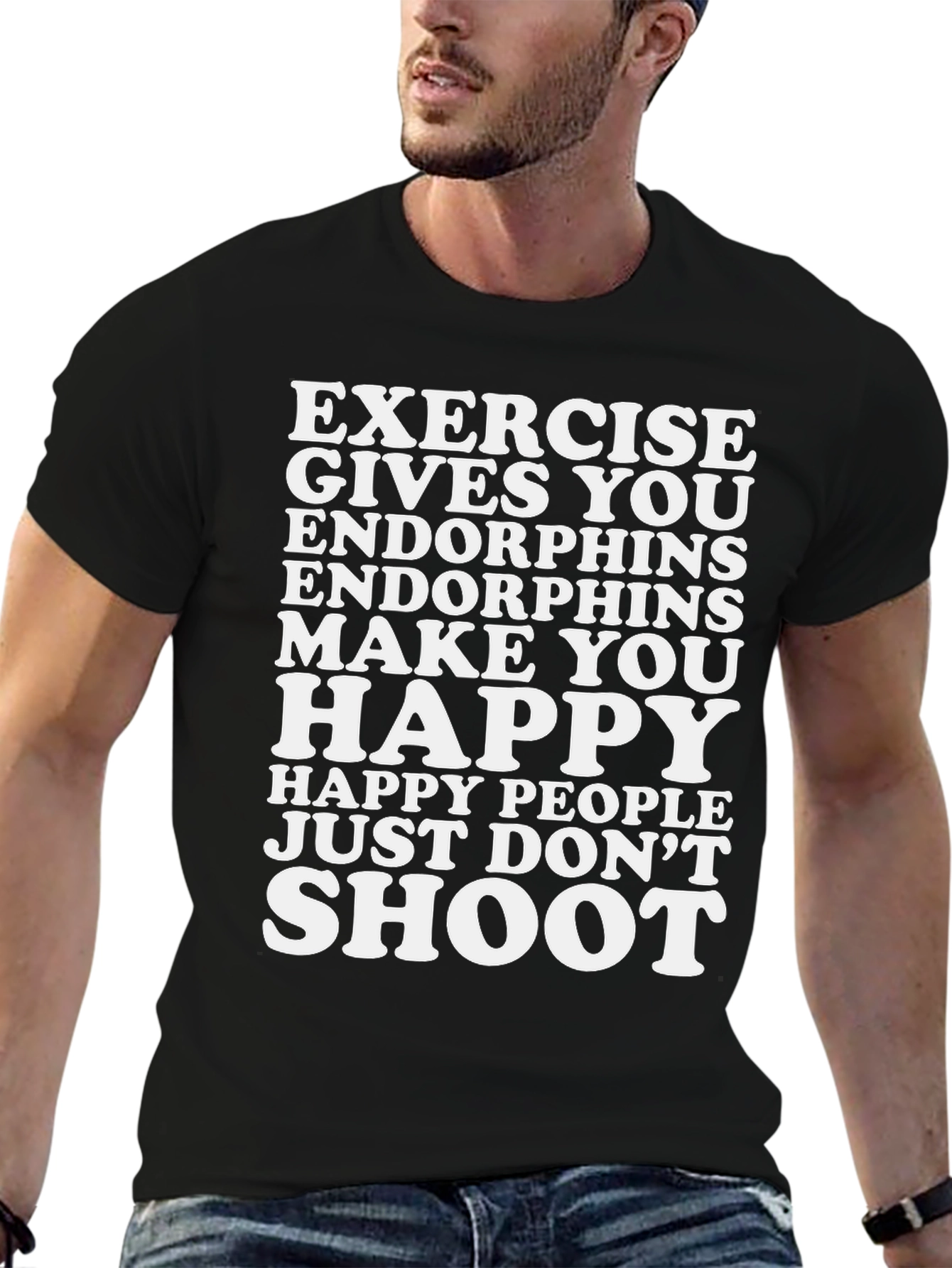 Funny Exercise Endorphins Graphic T-Shirt