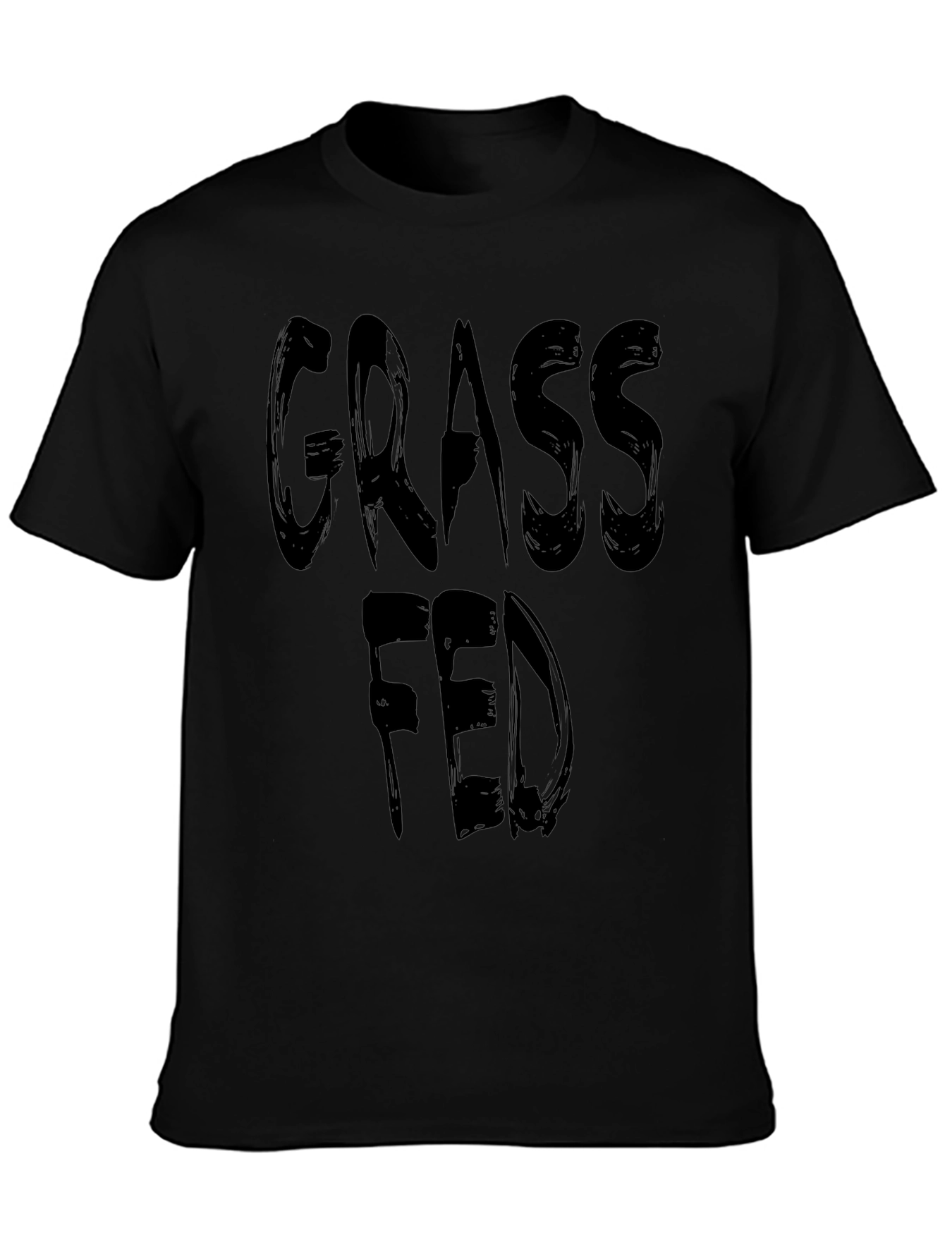 Grass Fed T-Shirt - Black Graphic Tee