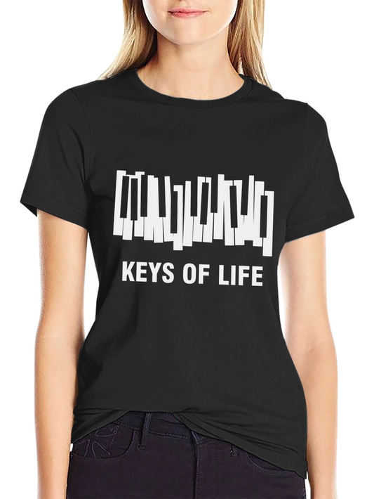 Keys of Life Piano T-Shirt - Black