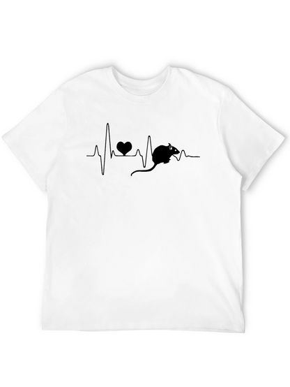 Rat Heartbeat T-Shirt - Unique Pet Lover Design