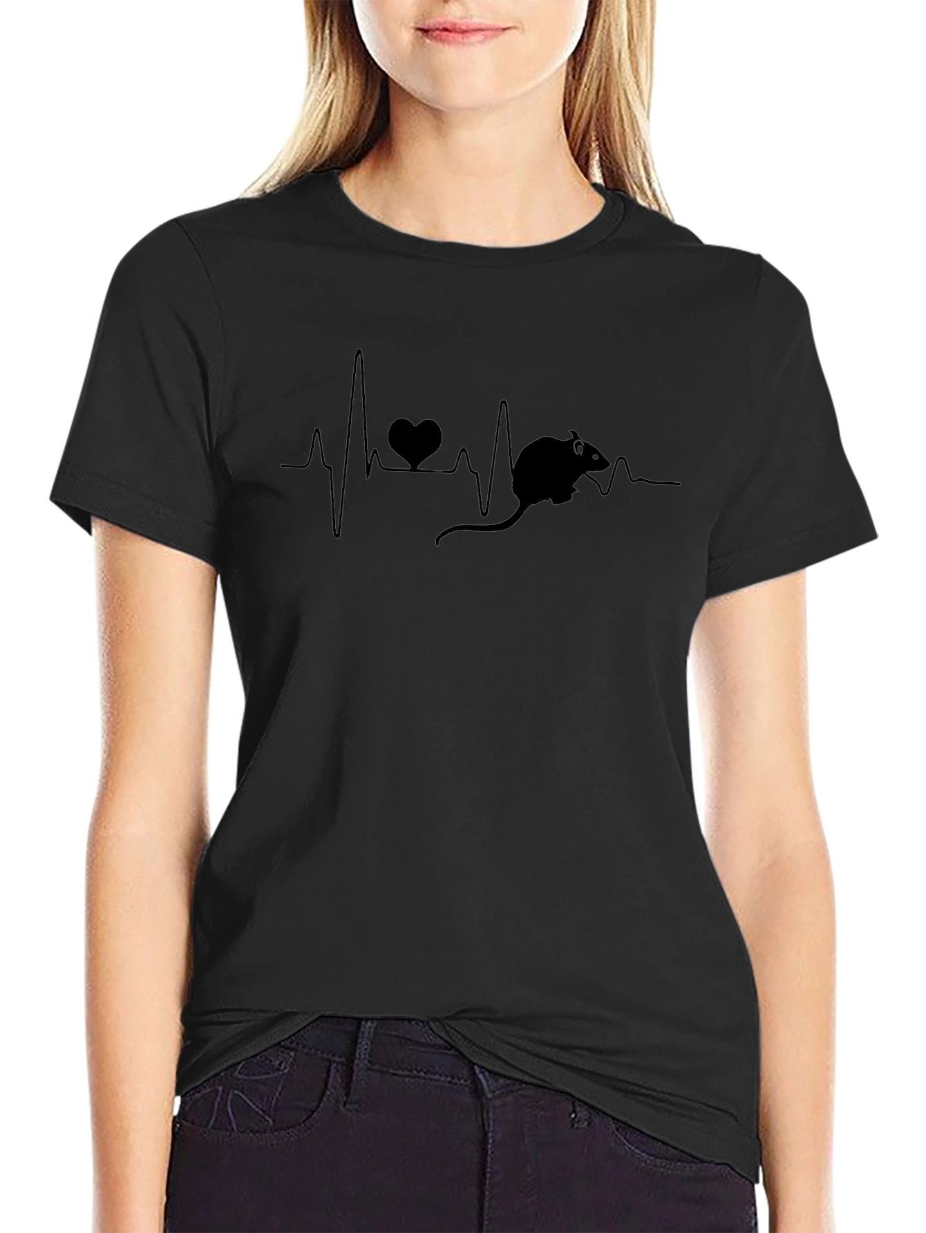 Rat Heartbeat T-Shirt - Unique Pet Lover Design