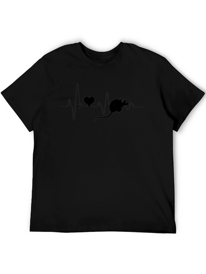 Rat Heartbeat T-Shirt - Unique Pet Lover Design