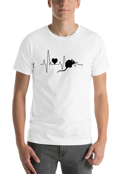 Rat Heartbeat T-Shirt - Unique Pet Lover Design