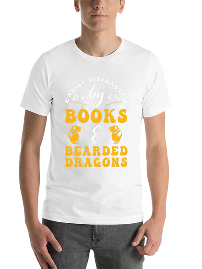 Easily Distracted By Books & Bearded Dragons T-Shirt