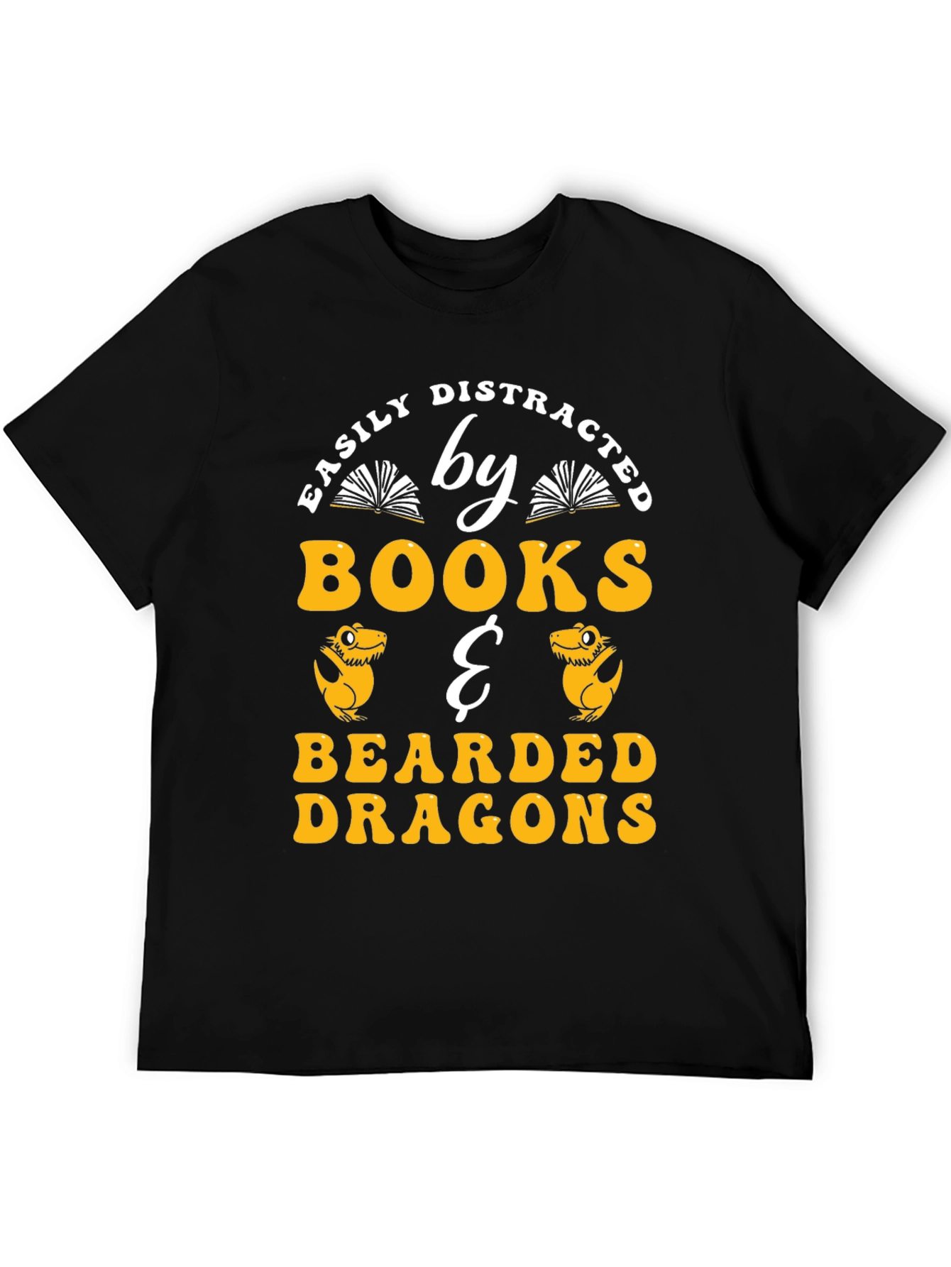 Easily Distracted By Books & Bearded Dragons T-Shirt