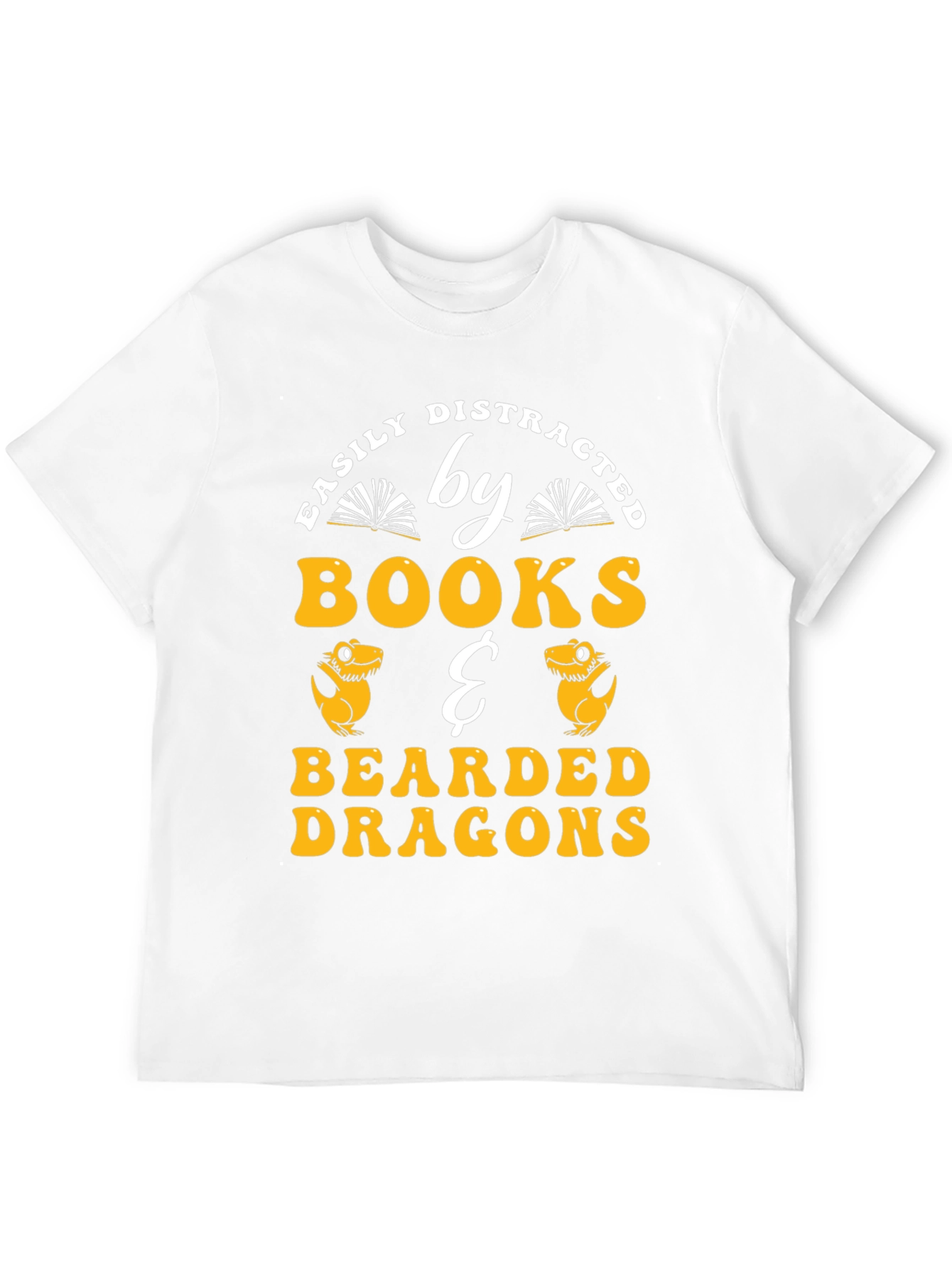 Easily Distracted By Books & Bearded Dragons T-Shirt