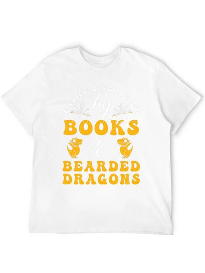 Easily Distracted By Books & Bearded Dragons T-Shirt