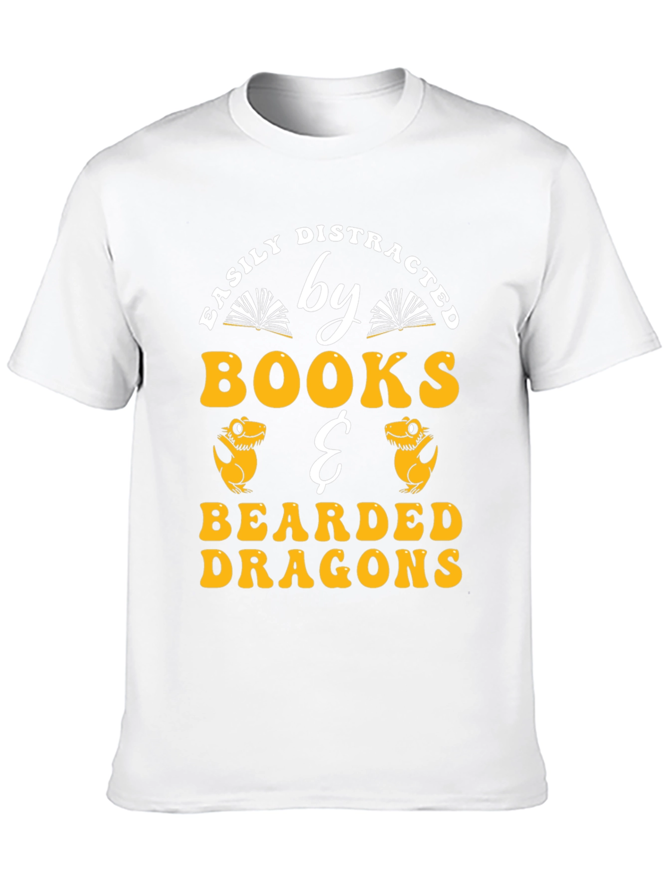 Easily Distracted By Books & Bearded Dragons T-Shirt