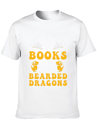 Easily Distracted By Books & Bearded Dragons T-Shirt